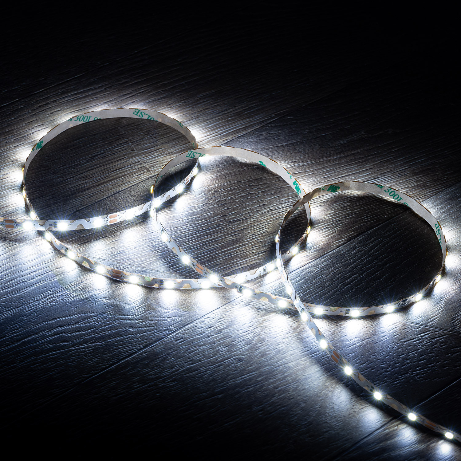 Ruban LED Zig Zag 12V DC 60LED/m 5m IP20 Largeur 6mm Coupe tous les 5cm Blanc froid 5000K