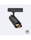 Spot LED sur Rail Triphasé 40W Dimmable Fasano CCT Biseau Noir