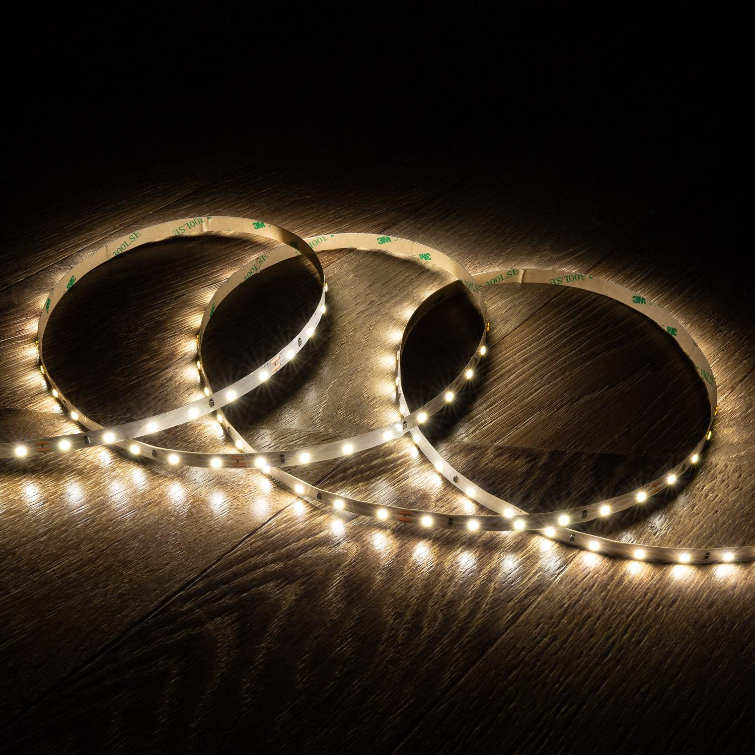 Ruban LED 24V DC 60LED/m 5m IP20 Largeur 8mm coupe 10cm Blanc neutre 4000K