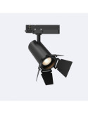 Spot LED sur Rail Triphasé 40W Fasano Cinéma Dimmable Noir