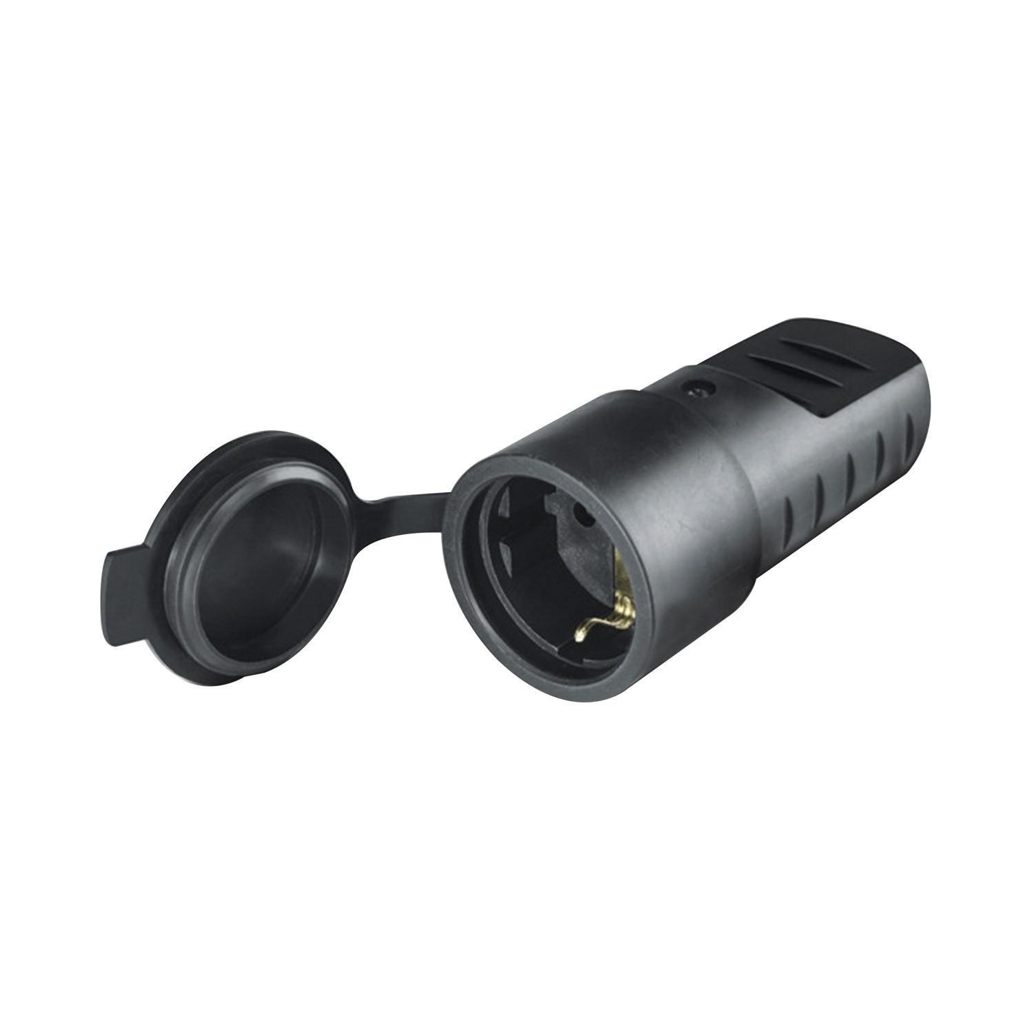 Prise Femelle Type F 2P+T 16A 250V AC Noir
