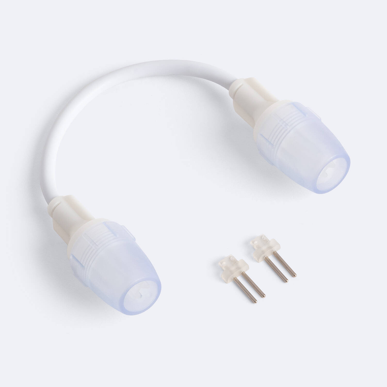 Connecteur Double avec Câble pour Ruban LED 220V AC SMD2835 IP65 Largeur 12mm 12mm