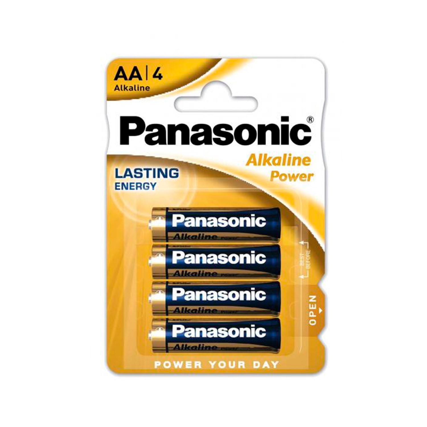 Blister 4 Piles Alcalines 1.5V AA LR06 PANASONIC 1.5V