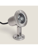 Spot LED Submersible RGB 3W en Saillie 12V DC Inox