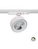 Spot LED sur Rail Triphasé 30W Onuba CCT Blanc