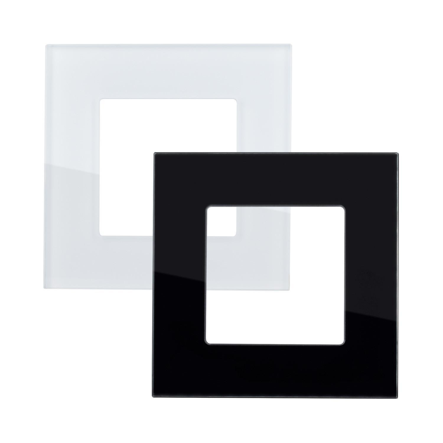 Plaque Crystal 1 Emplacement Modern Noir