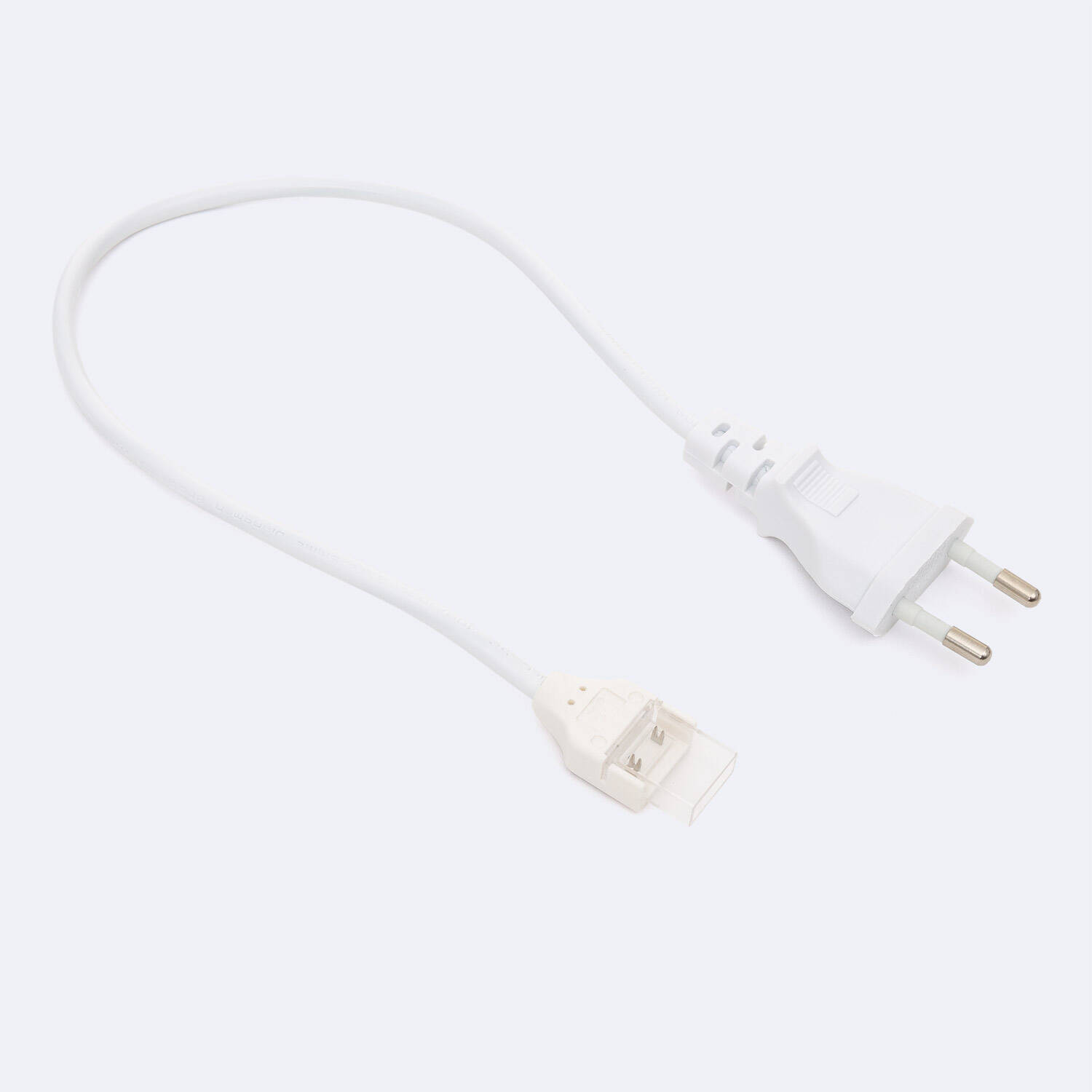 Câble Connexion pour Ruban LED Auto-Redressement 220V AC SMD Silicone Flex Largeur 12mm Blanc