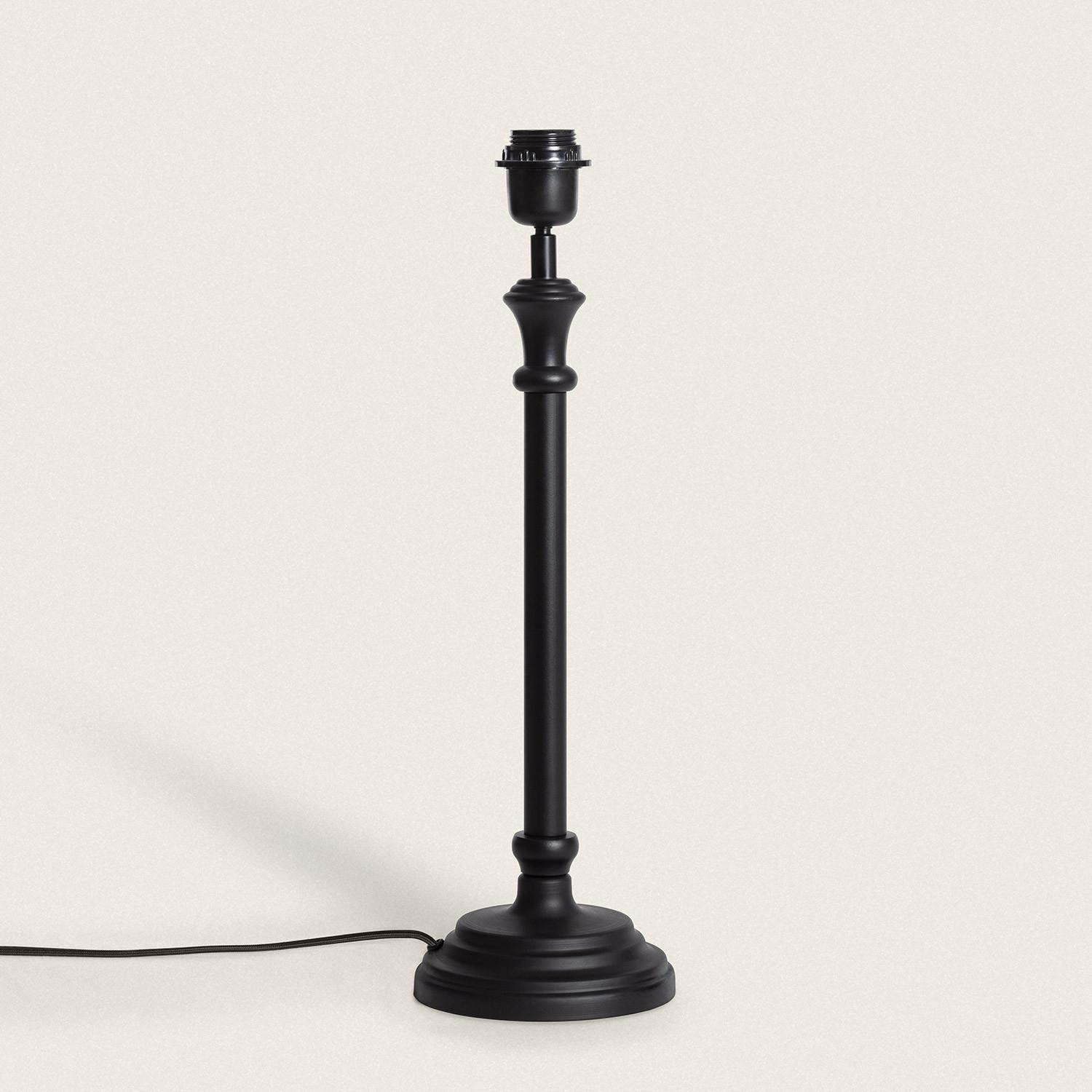 Pied de Lampe à Poser Métal Nisha ILUZZIA Noir