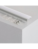 Profilé Aluminium en Saillie avec Capot Continu pour Ruban LED jusqu'à 12mm
