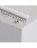 Profilé Aluminium en Saillie avec Capot Continu pour Ruban LED jusqu'à 12mm